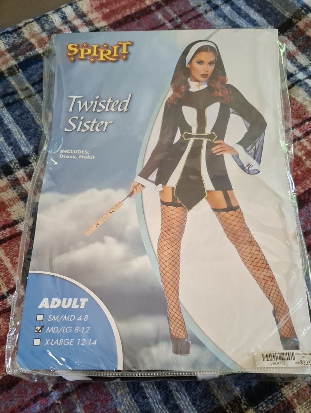 Spirit Twisted Sister Black and White Adult Costume